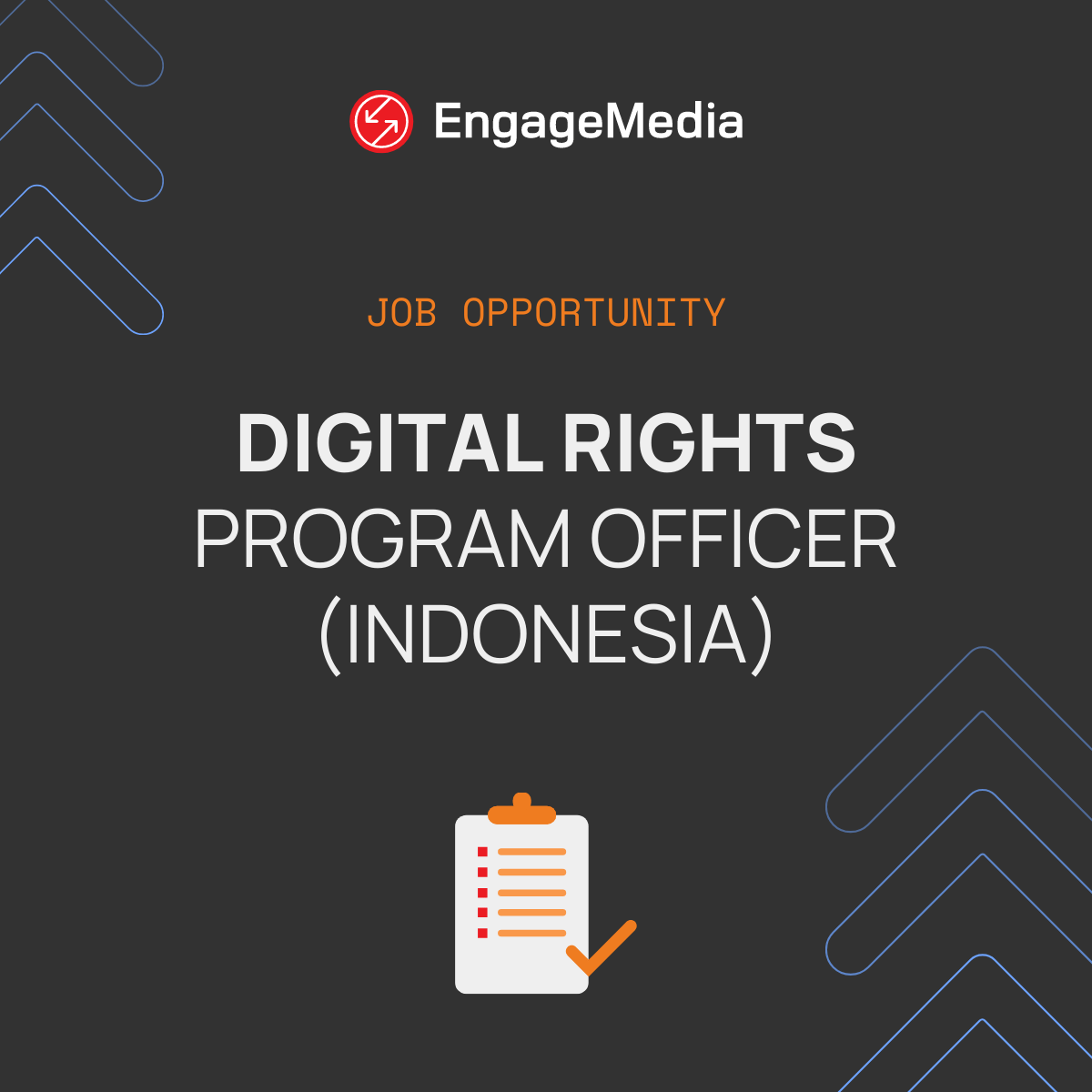 Job Opportunity Digital Rights Program Officer (Indonesia